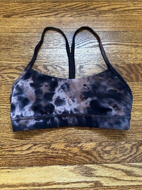 lululemon athletica Tie-Dye Racerback Bralette in Black and Brown